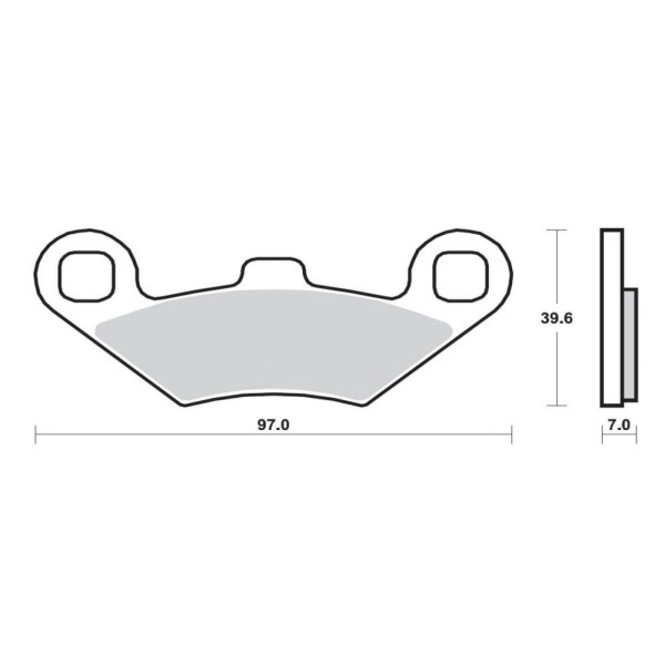 Plaquettes de frein BREMBO 