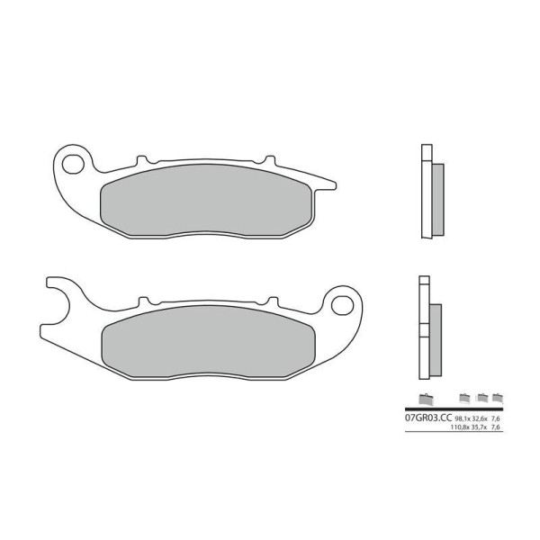 Plaquettes de frein BREMBO 