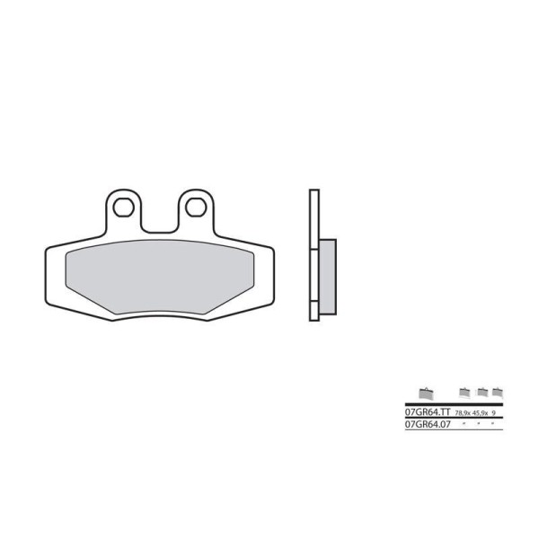 Plaquettes de frein BREMBO 