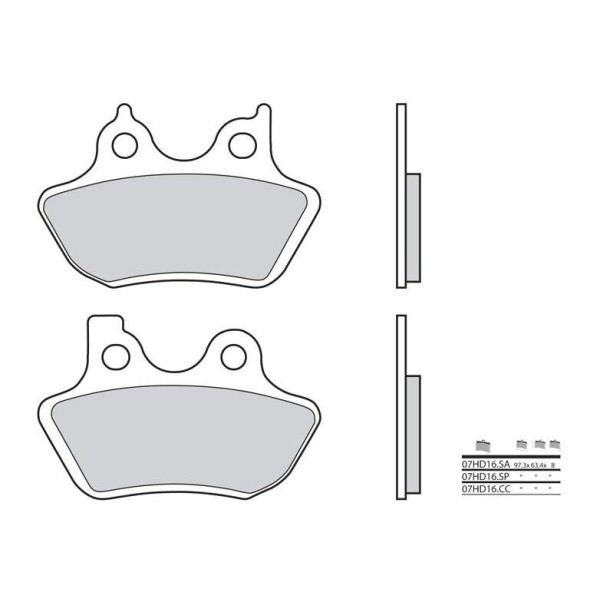 Plaquettes de frein BREMBO 