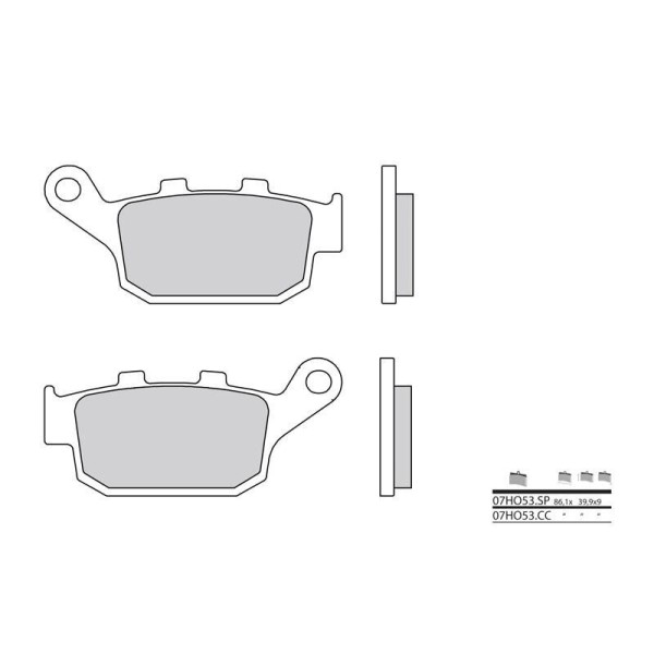 Plaquettes de frein BREMBO 