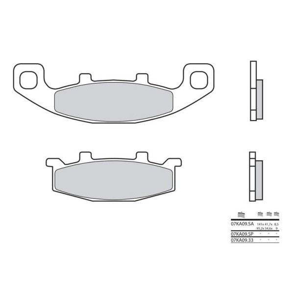 Plaquettes de frein BREMBO 