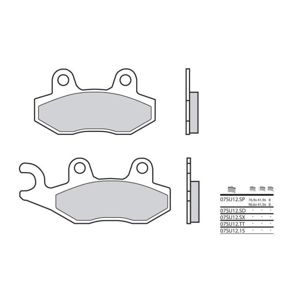 Plaquettes de frein BREMBO 