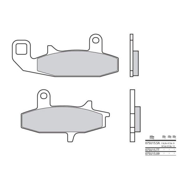 Plaquettes de frein BREMBO 