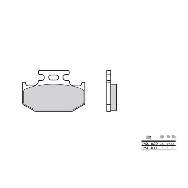 Plaquettes de frein BREMBO 