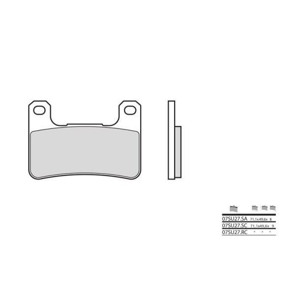 Plaquettes de frein BREMBO 