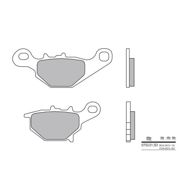 Plaquettes de frein BREMBO 