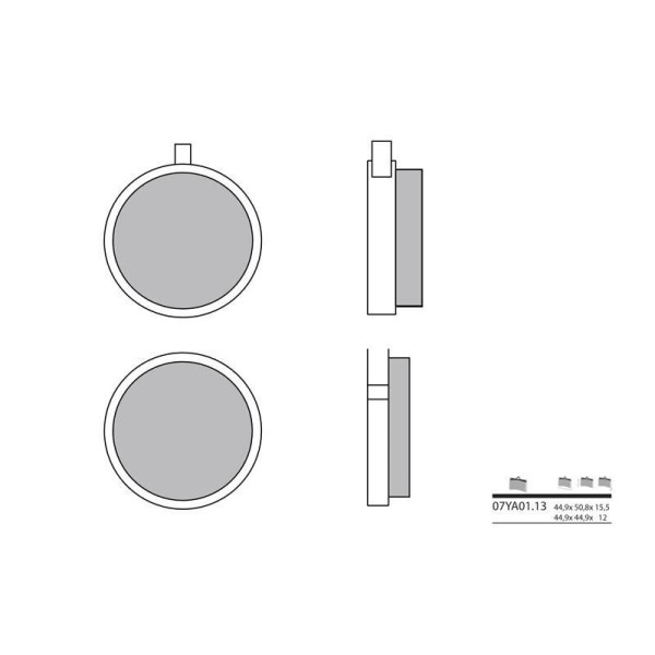 Plaquettes de frein BREMBO 