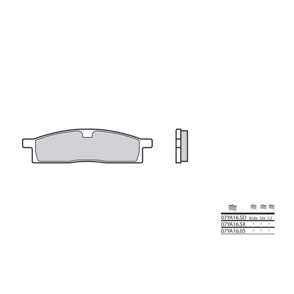 Plaquettes de frein BREMBO 