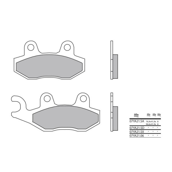 Plaquettes de frein BREMBO 