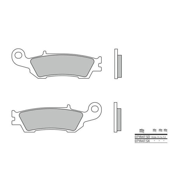 Plaquettes de frein BREMBO 