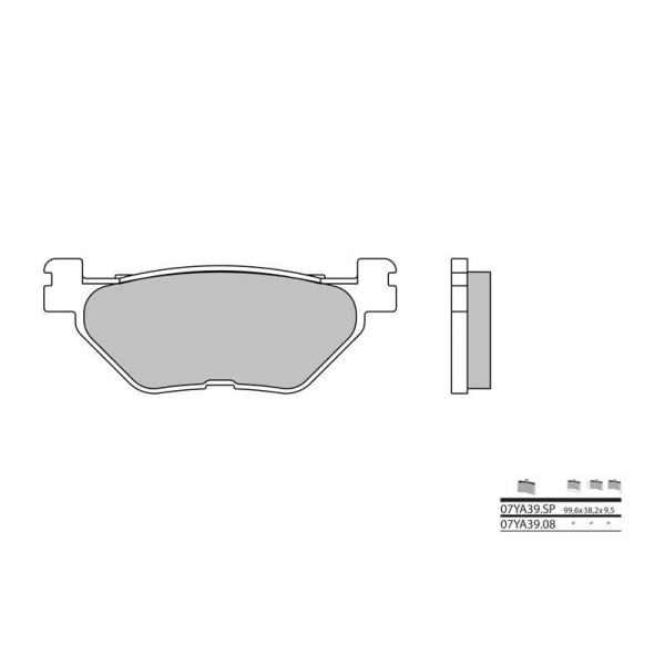 Plaquettes de frein BREMBO 