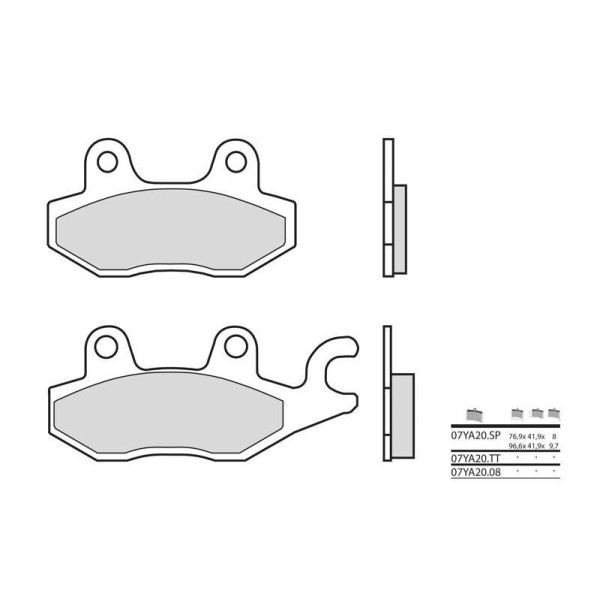 Plaquettes de frein BREMBO 