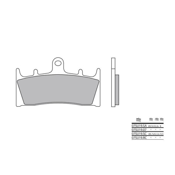 Plaquettes de frein BREMBO 