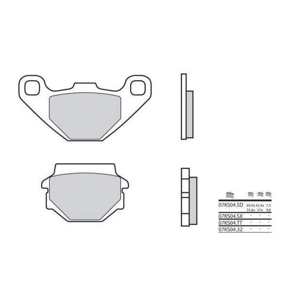 Plaquettes de frein BREMBO 