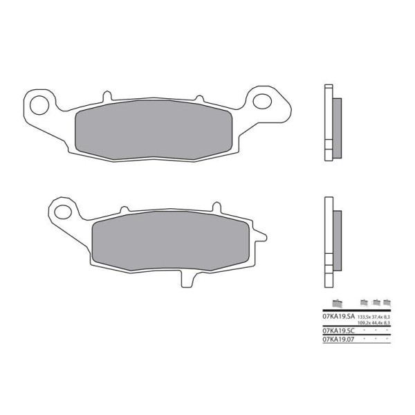 Plaquettes de frein BREMBO 