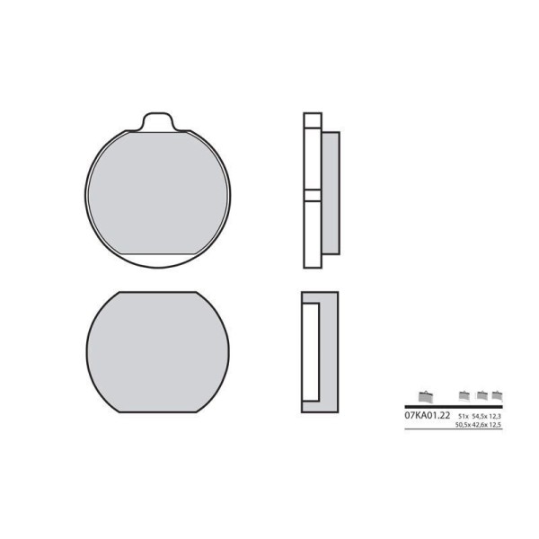 Plaquettes de frein BREMBO 