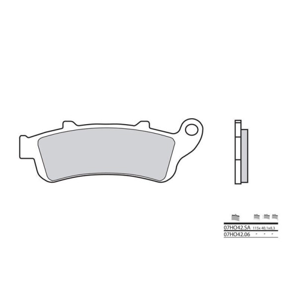 Plaquettes de frein BREMBO 