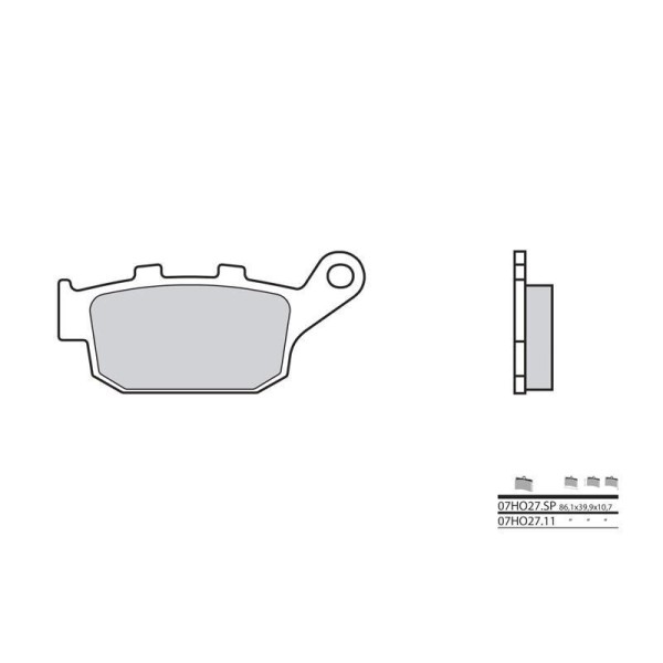 Plaquettes de frein BREMBO 