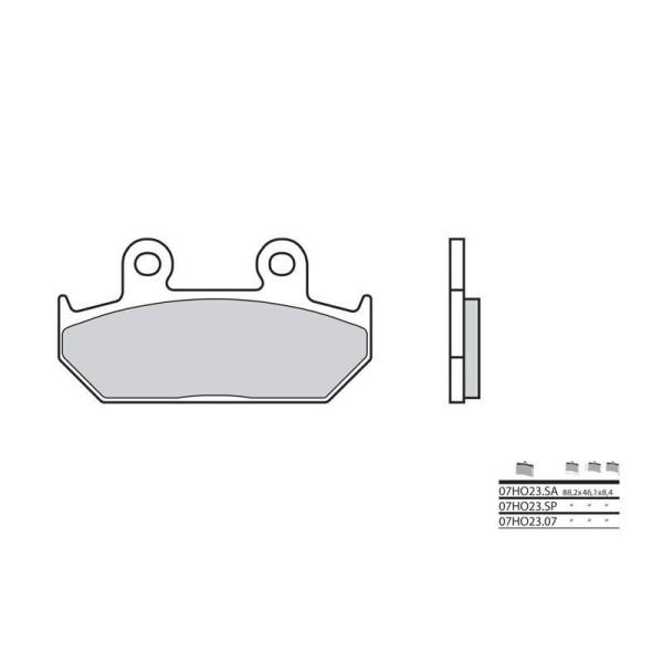 Plaquettes de frein BREMBO 