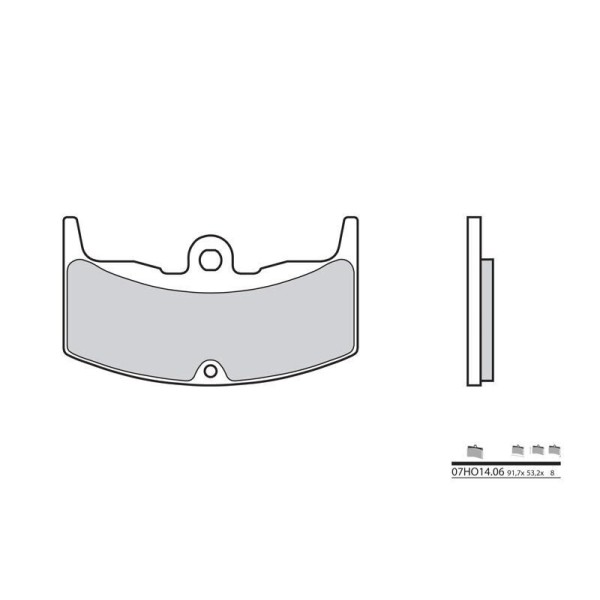 Plaquettes de frein BREMBO 