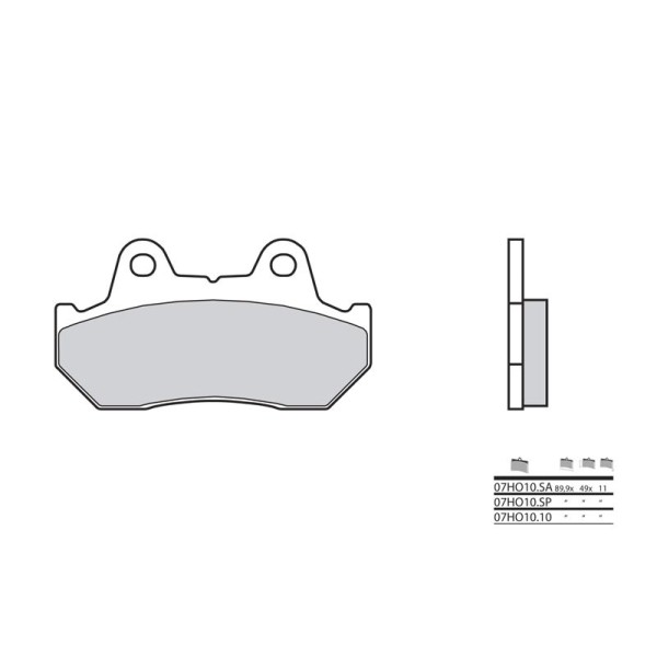 Plaquettes de frein BREMBO 