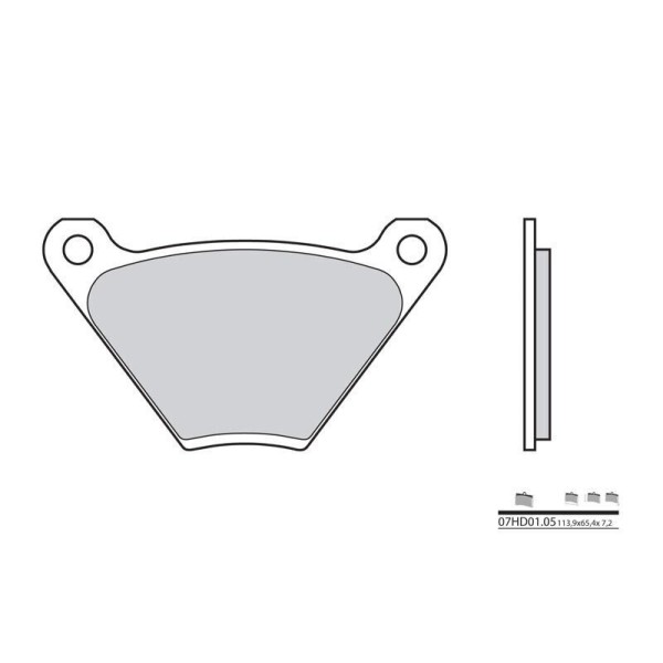 Plaquettes de frein BREMBO 