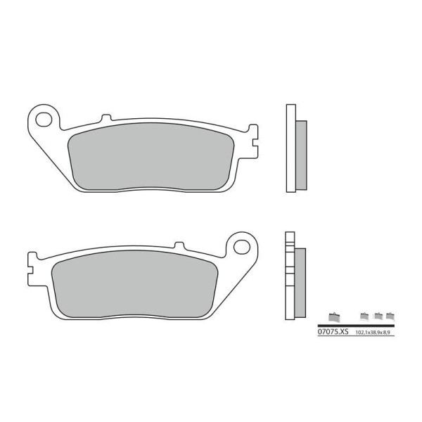 Plaquettes de frein BREMBO 