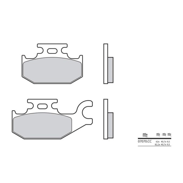 Plaquettes de frein BREMBO 