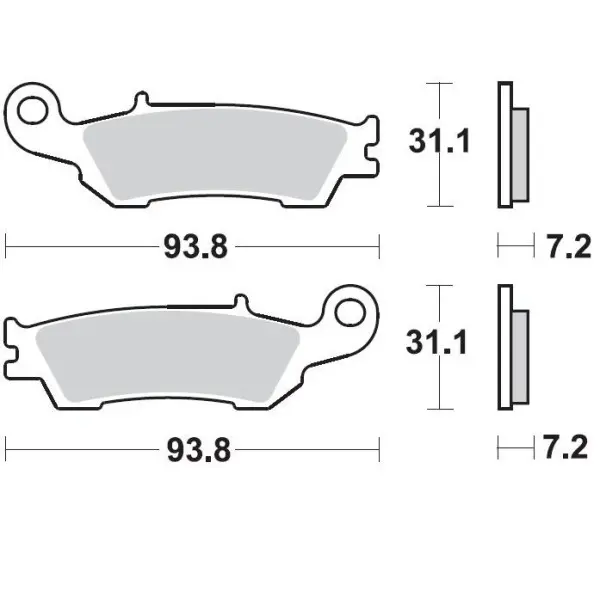 Plaquettes de frein BRAKING Off-Road/Quad métal fritté - 929CM44