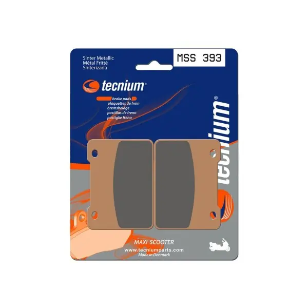 Plaquettes de frein TECNIUM Maxi Scooter métal fritté - MSS393