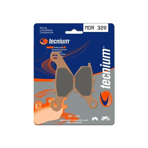 Plaquettes de frein TECNIUM Racing MX/Quad métal fritté - MOR320