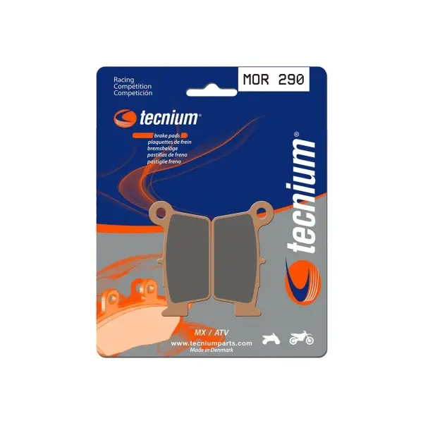 Plaquettes de frein TECNIUM Racing MX/Quad métal fritté - MOR290