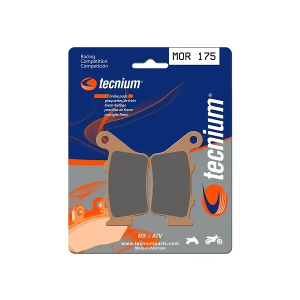 Plaquettes de frein TECNIUM Racing MX/Quad métal fritté - MOR175