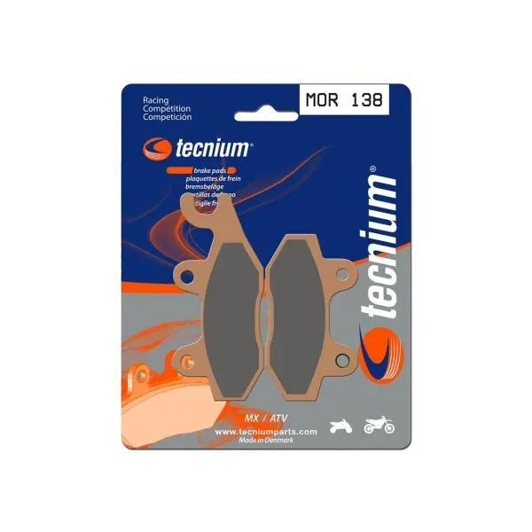 Plaquettes de frein TECNIUM Racing MX/Quad métal fritté - MOR138