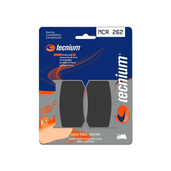 Plaquettes de frein TECNIUM Racing métal fritté carbone - MCR262