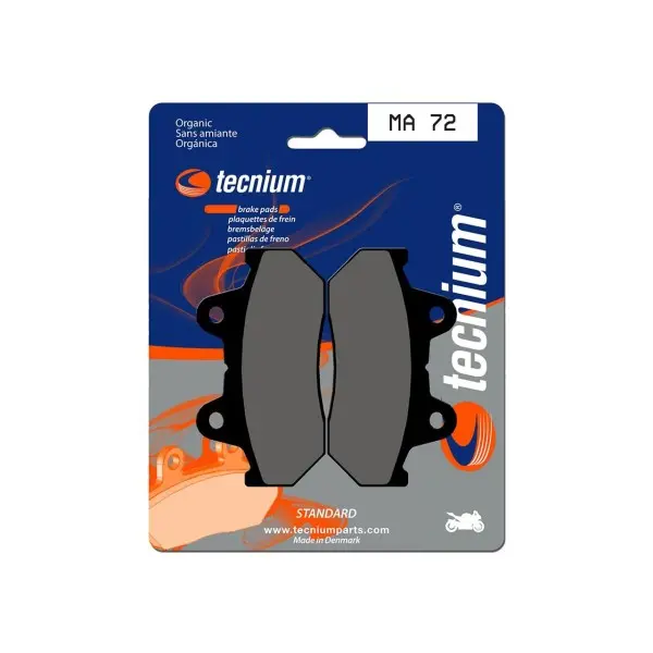 Plaquettes de frein TECNIUM route organique - MA72