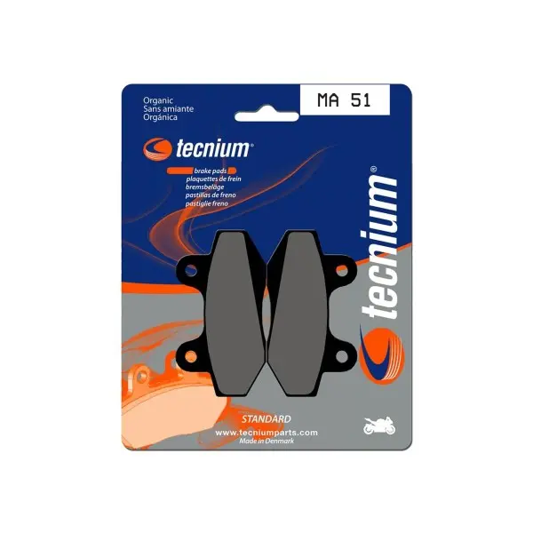 Plaquettes de frein TECNIUM route organique - MA51