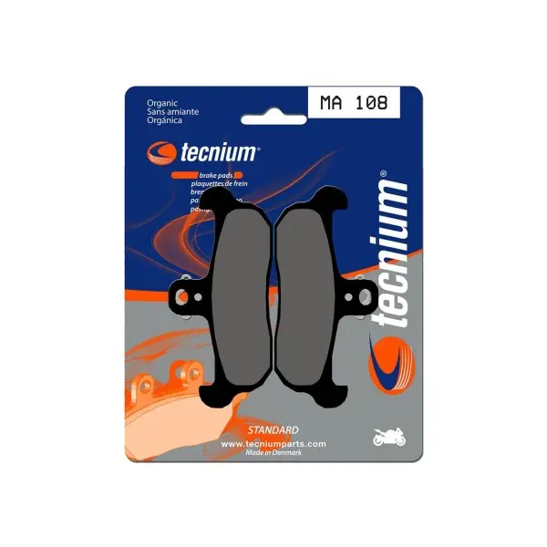 Plaquettes de frein TECNIUM route organique - MA108