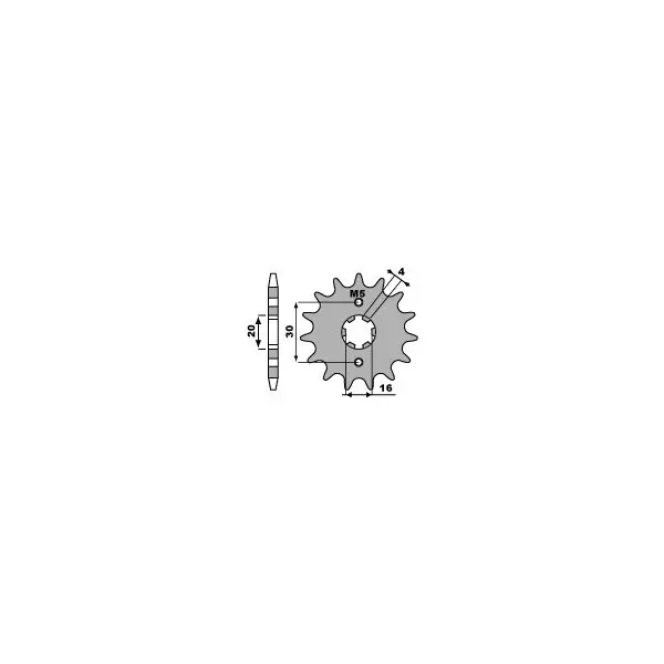 Pignon PBR acier standard 710 - 428