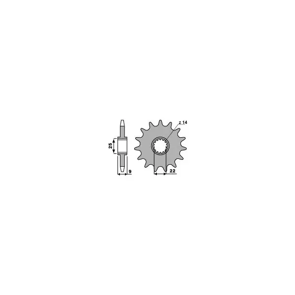 Pignon PBR acier standard 2097 - 520