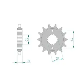 Pignon AFAM 17 dents 