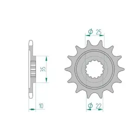 Pignon AFAM 14 dents 