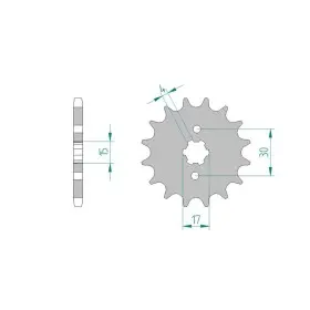 Pignon AFAM 14 dents 