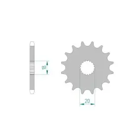 Pignon AFAM 13 dents 