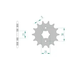 Pignon AFAM 13 dents 