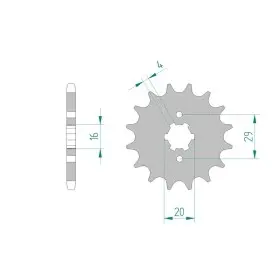 Pignon AFAM 13 dents 