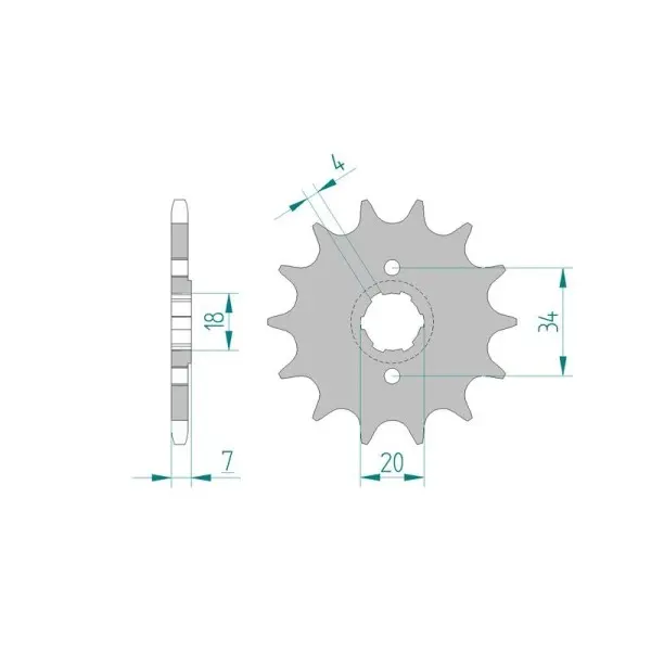 Pignon AFAM 13 dents 