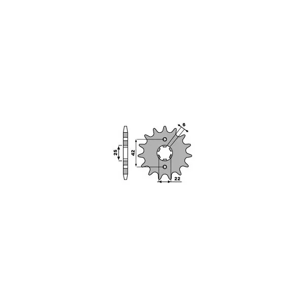 Pignon PBR acier standard 278 - 530