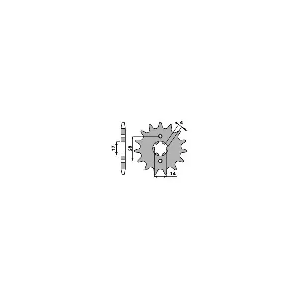 Pignon PBR acier standard 2107 - 420